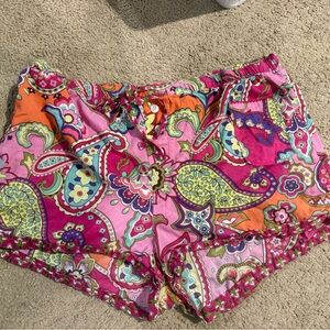 Vera Bradley Pink Paisley Print Shorts